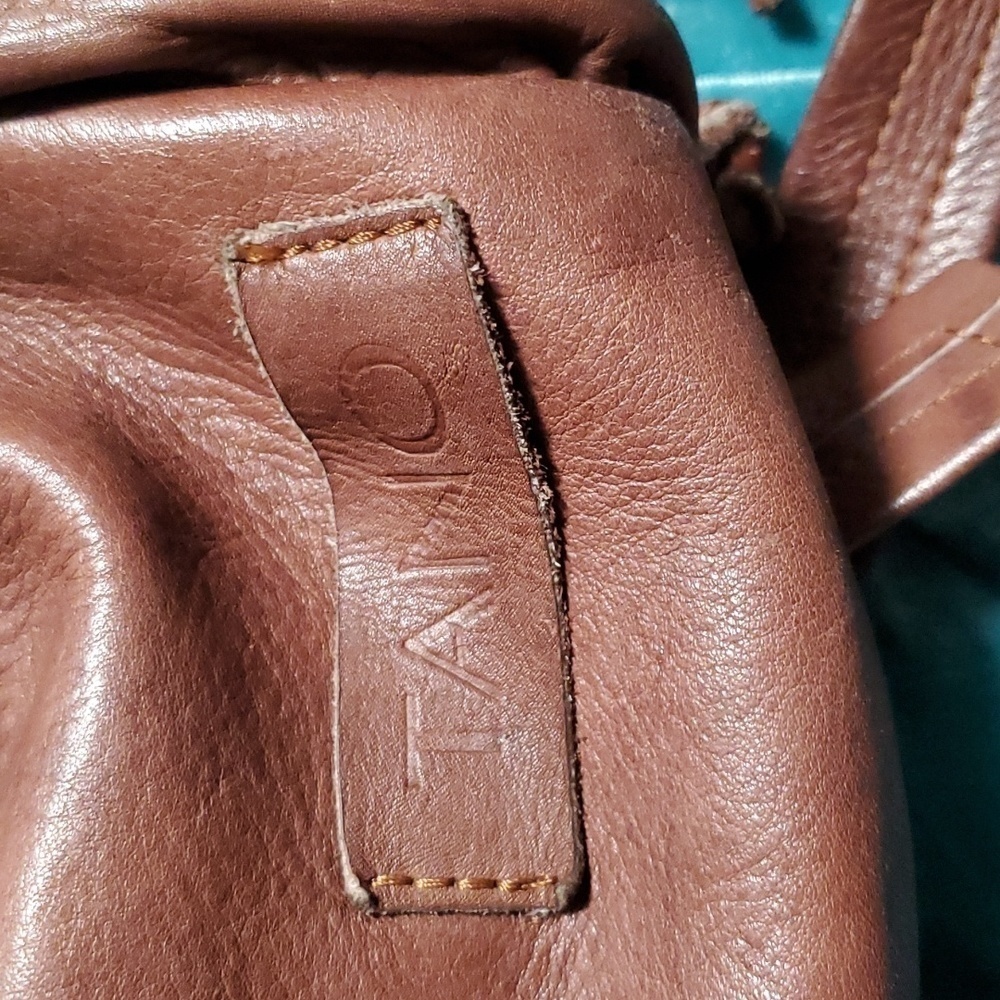 Tano Mini Brown Drawstring Backpack - image 2